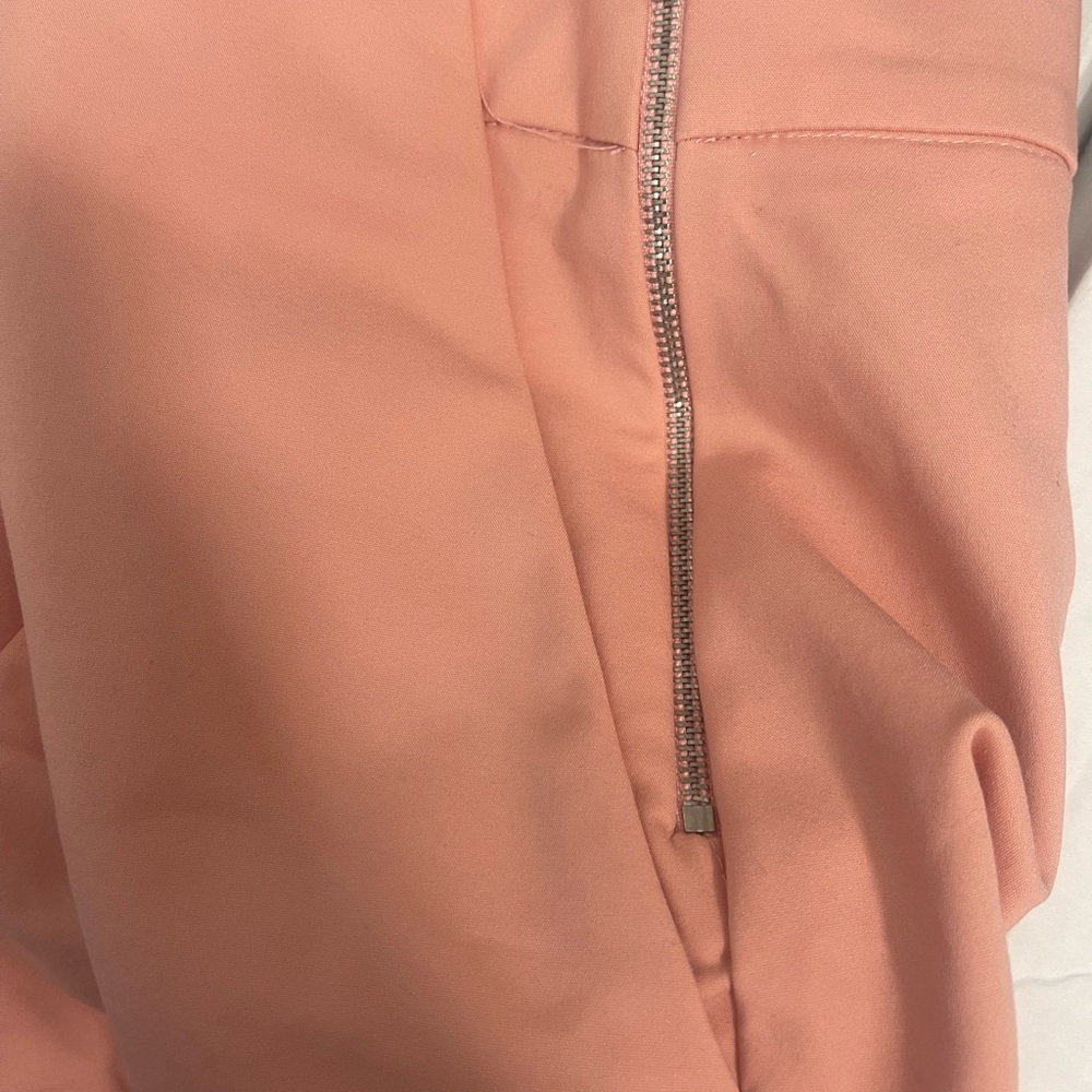 Harlowe & Graham Side Zip Shorts Pale Pink Small - Picture 7 of 7